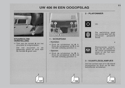 1999-2001 Peugeot 406 Owner's Manual | Dutch