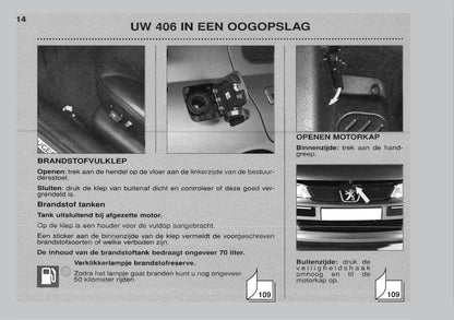 1999-2001 Peugeot 406 Owner's Manual | Dutch