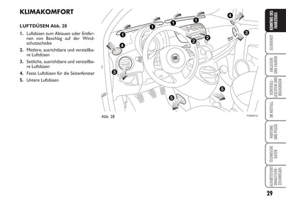 2009-2010 Fiat 500 Bedienungsanleitung | Deutsch