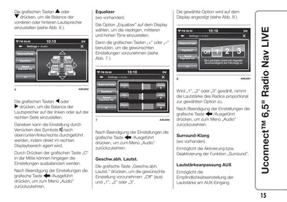 Jeep Renegade Uconnect 6.5 Radio Nav Live  Bedienungsanleitung 2016 - 2018