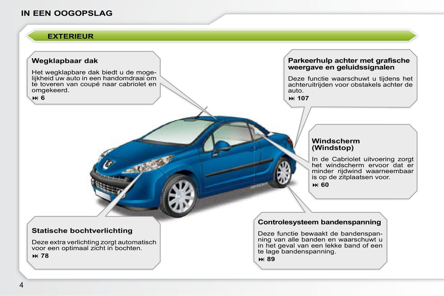 2007-2009 Peugeot 207 CC Manuel du propriétaire | Néerlandais