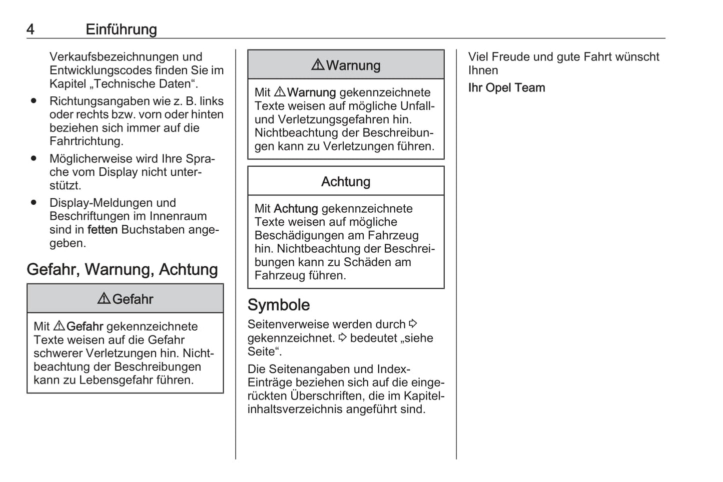 2020 Opel Corsa Owner's Manual | German