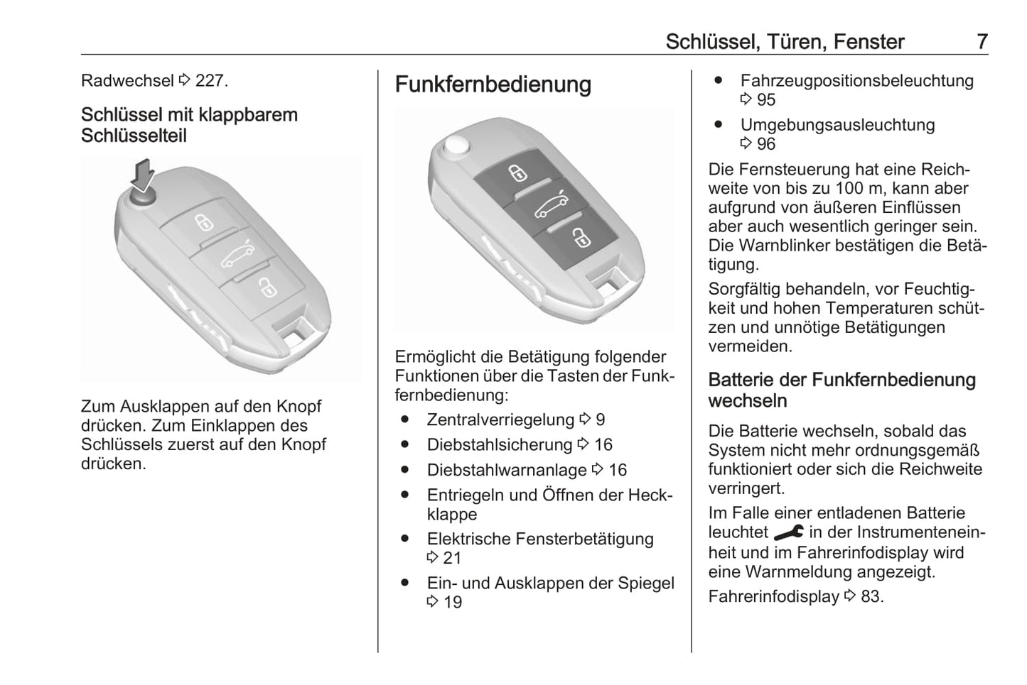 2020 Opel Corsa Owner's Manual | German