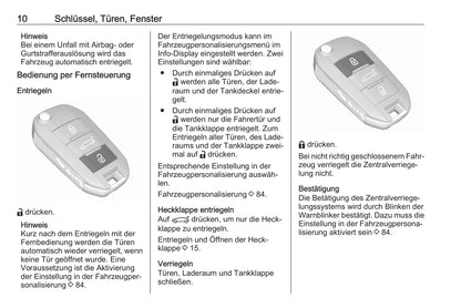 2020 Opel Corsa Owner's Manual | German