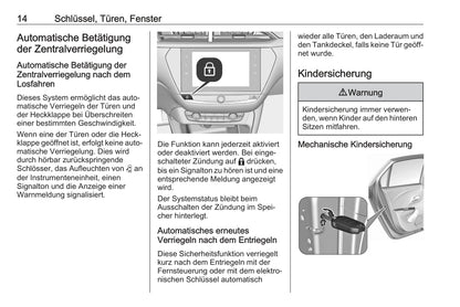 2020 Opel Corsa Owner's Manual | German