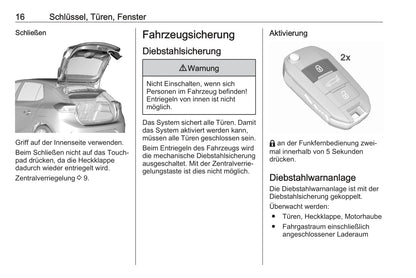 2020 Opel Corsa Owner's Manual | German