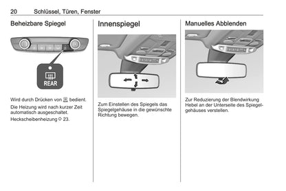 2020 Opel Corsa Owner's Manual | German