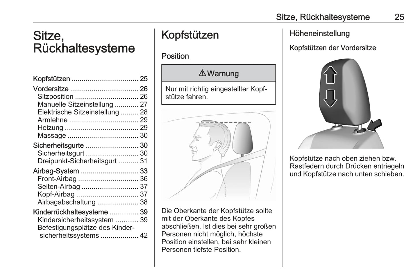 2020 Opel Corsa Owner's Manual | German