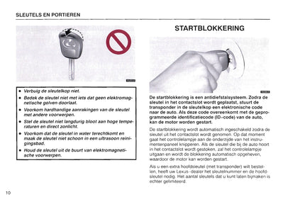 1997-1998 Lexus LS 400 Gebruikershandleiding | Nederlands