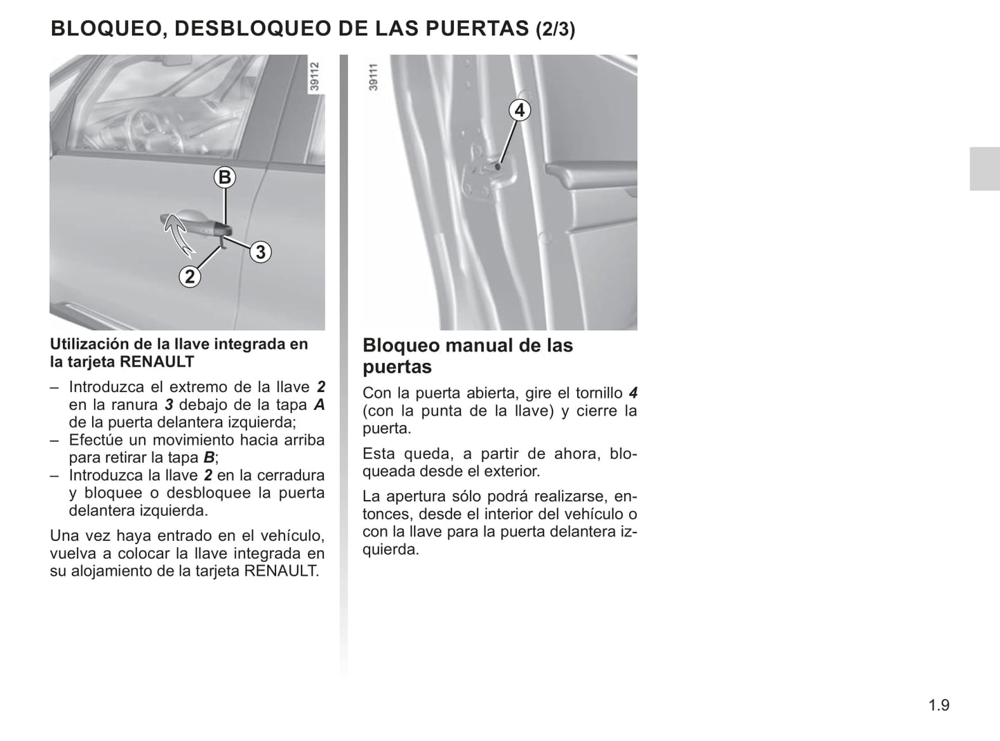 2015-2020 Renault Espace Manuel du propriétaire | Espagnol