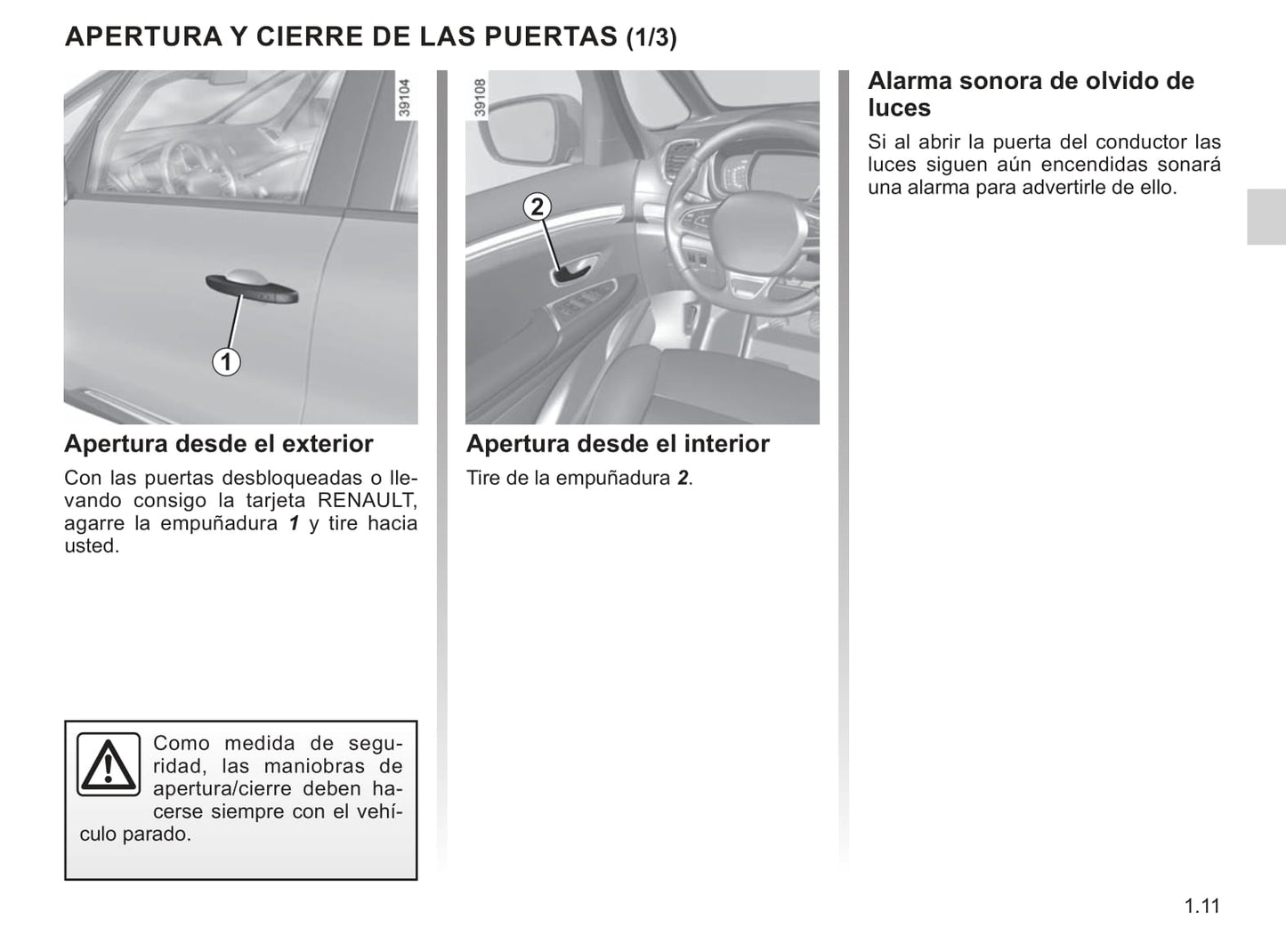 2015-2020 Renault Espace Manuel du propriétaire | Espagnol