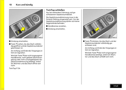 2008-2010 Opel Tigra Twin Top Owner's Manual | German