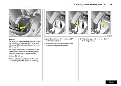 2008-2010 Opel Tigra Twin Top Owner's Manual | German