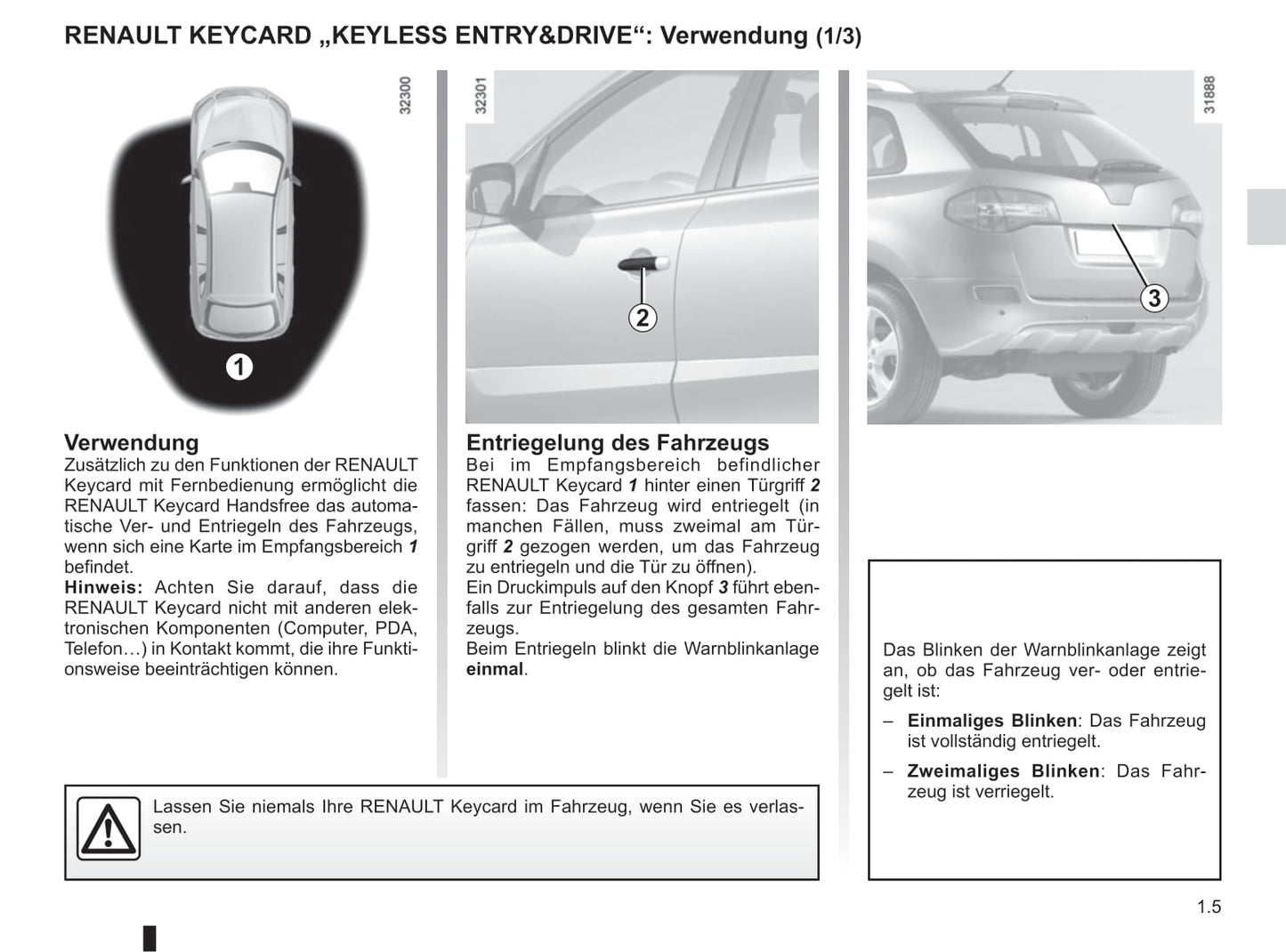 2013-2015 Renault Koleos Manuel du propriétaire | Allemand