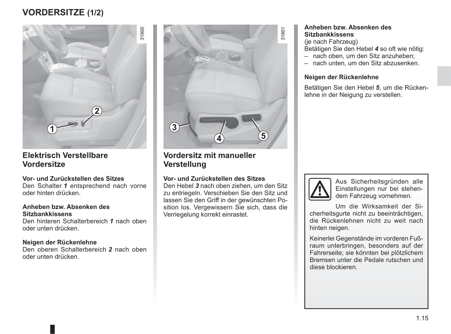 2013-2015 Renault Koleos Manuel du propriétaire | Allemand