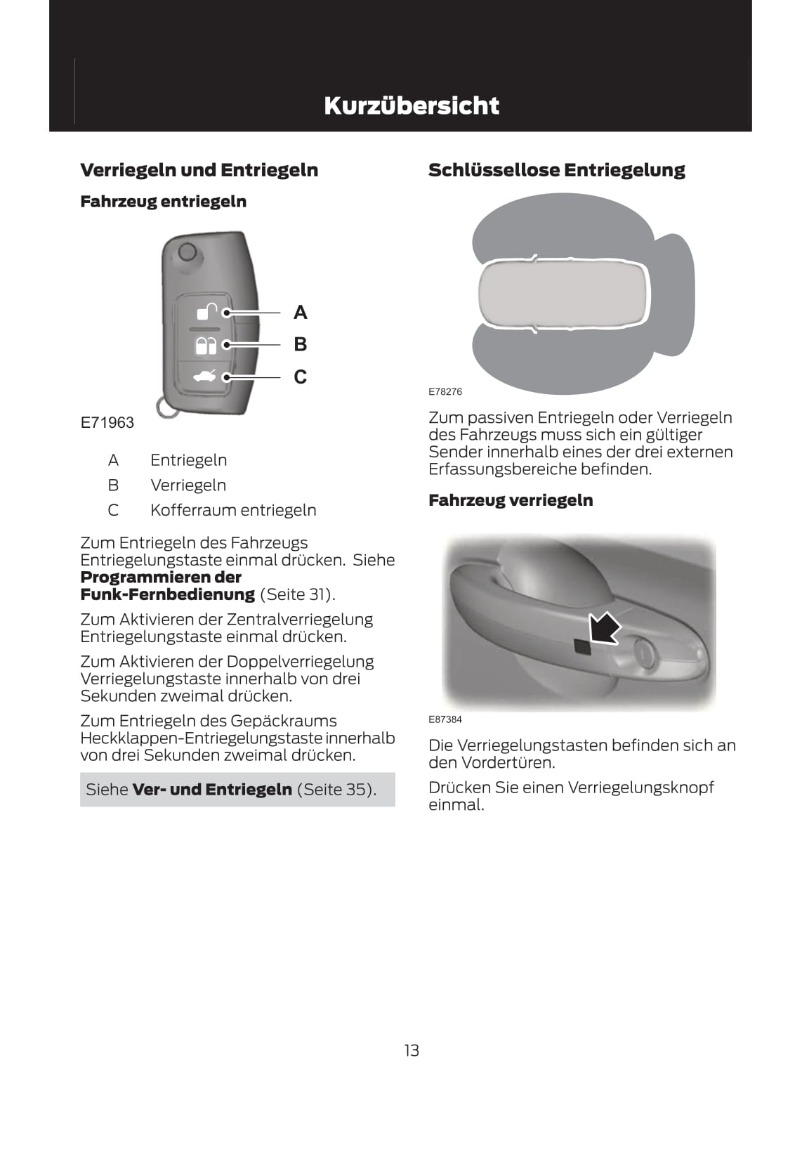 2012 Ford Fiesta Manuel du propriétaire | Allemand