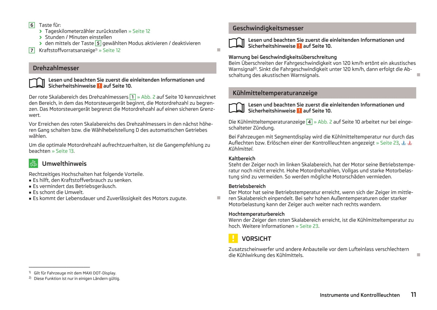 2013-2014 Skoda Fabia Owner's Manual | German