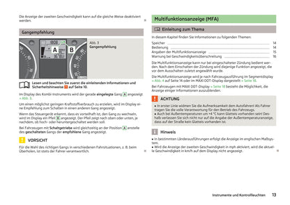 2013-2014 Skoda Fabia Owner's Manual | German