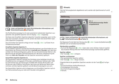 2013-2014 Skoda Fabia Owner's Manual | German