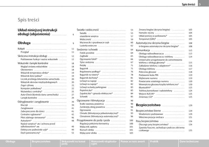 2009-2010 Skoda Roomster Owner's Manual | Polish