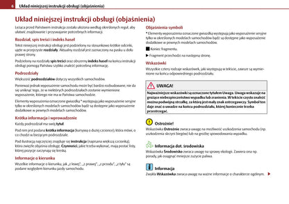 2009-2010 Skoda Roomster Owner's Manual | Polish