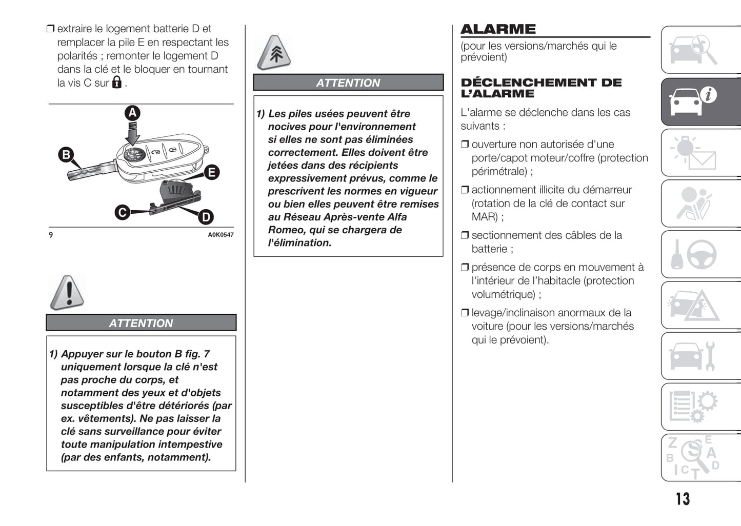 2010-2014 Alfa Romeo Giulietta Gebruikershandleiding | Frans