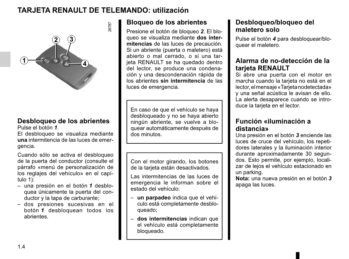 2015-2016 Renault Mégane Owner's Manual | Spanish