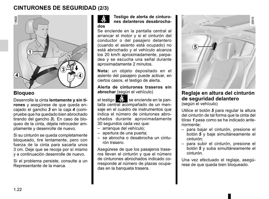 2015-2016 Renault Mégane Owner's Manual | Spanish