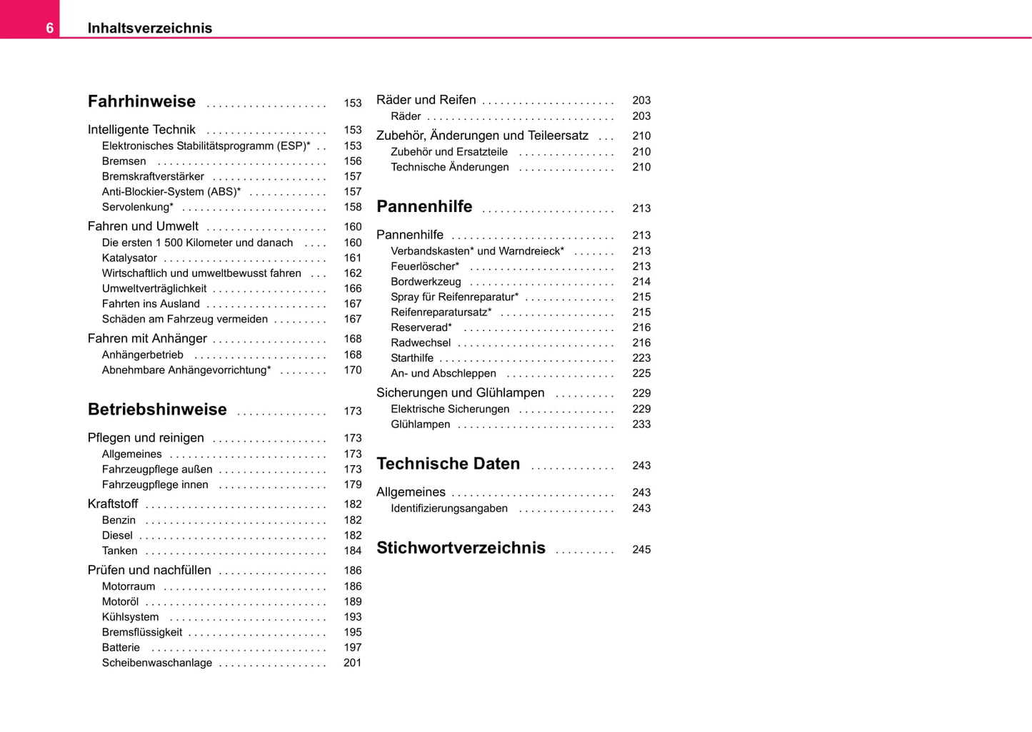 2004-2005 Skoda Fabia Owner's Manual | German