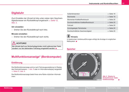 2004-2005 Skoda Fabia Owner's Manual | German