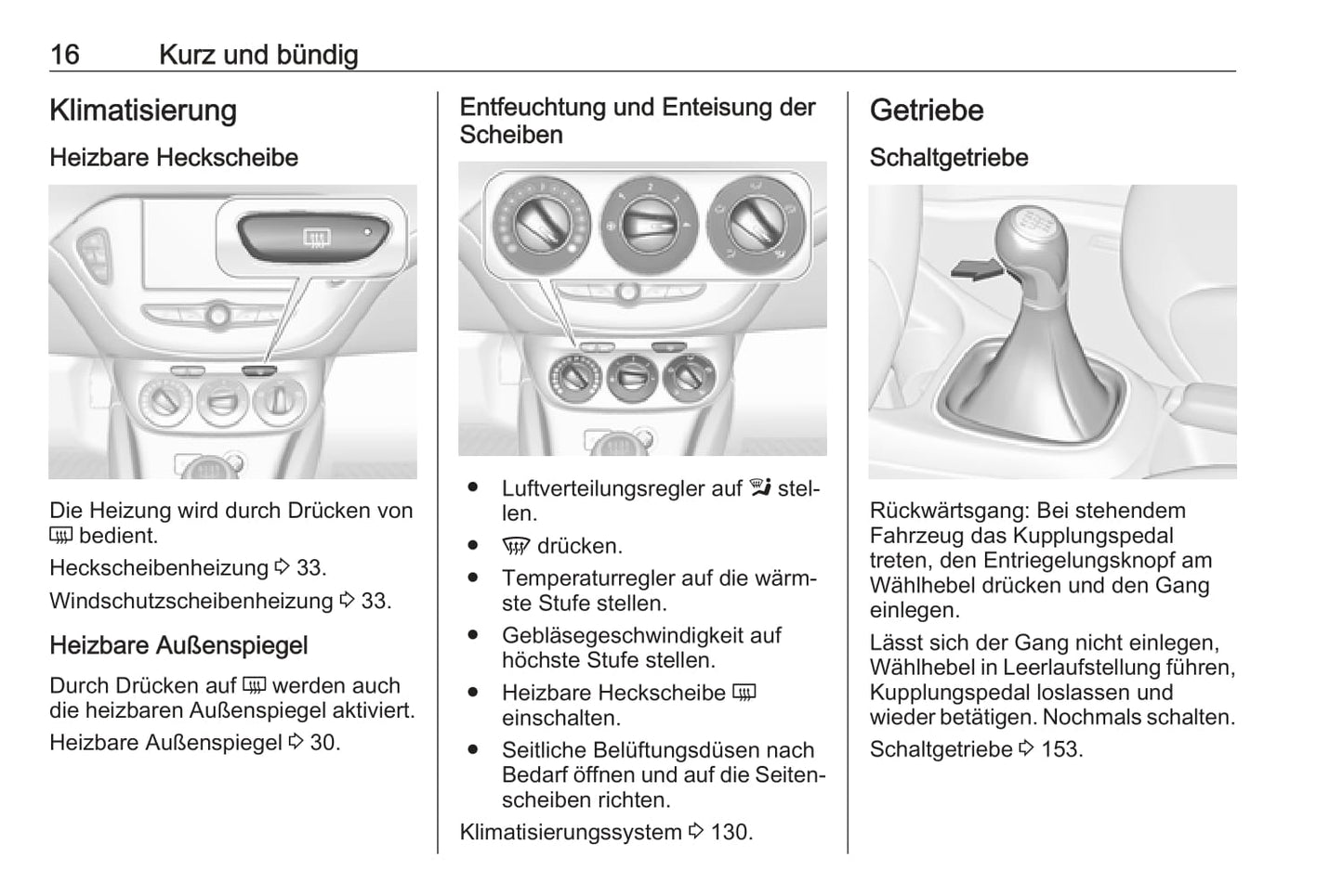 2016-2017 Opel Corsa Bedienungsanleitung | Deutsch