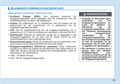 2018-2019 Hyundai Kona Electric Gebruikershandleiding | Nederlands