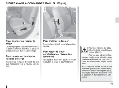 2015-2016 Renault Scénic/Grand Scénic Owner's Manual | French