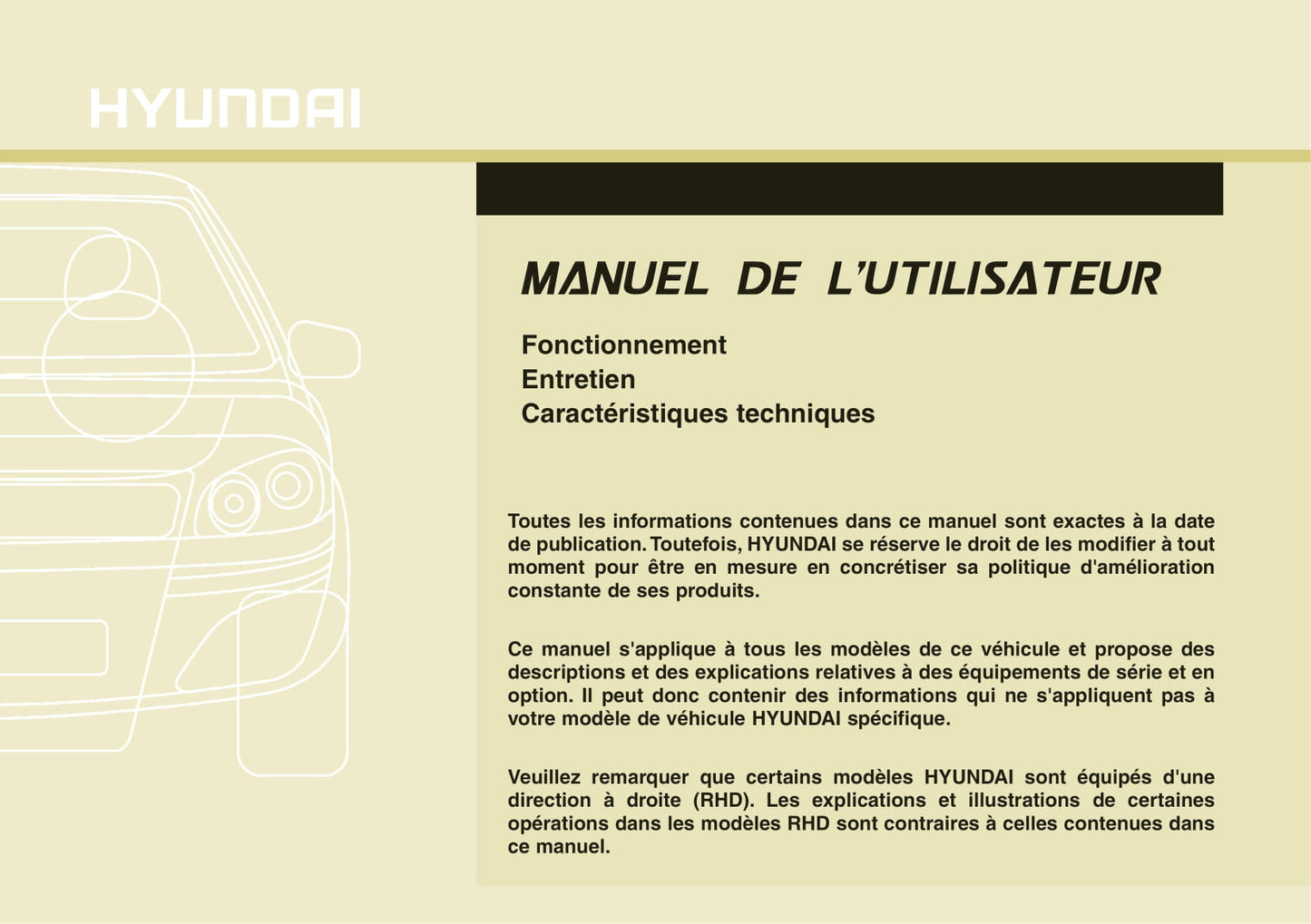 2011-2015 Hyundai i40 Manuel du propriétaire | Français