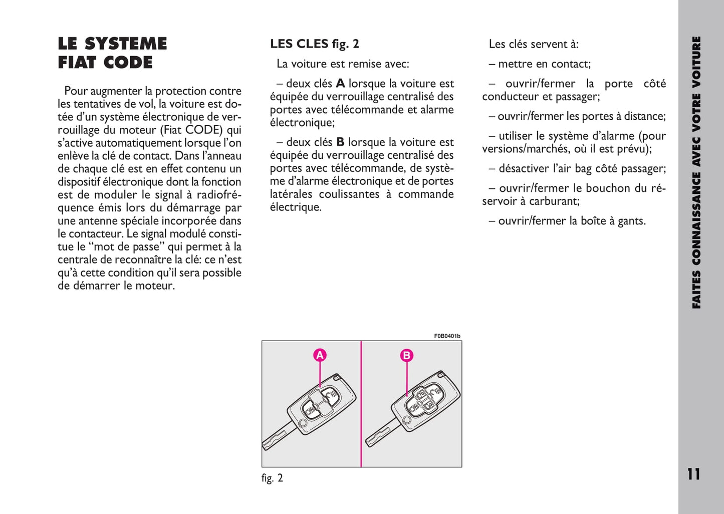 2009-2010 Fiat Ulysse Owner's Manual | French