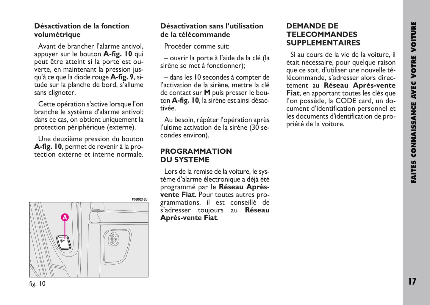 2009-2010 Fiat Ulysse Owner's Manual | French