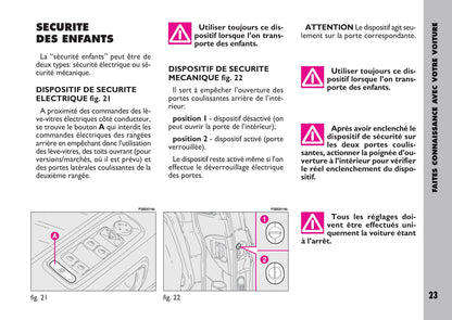 2009-2010 Fiat Ulysse Owner's Manual | French