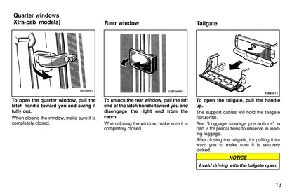 1997 Toyota Tacoma Gebruikershandleiding | Engels