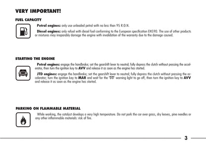 2003-2007 Alfa Romeo 166 Manuel du propriétaire | Anglais