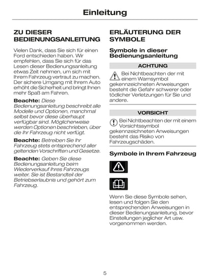 2002-2007 Ford Tourneo Connect / Transit Connect Manuel du propriétaire | Allemand