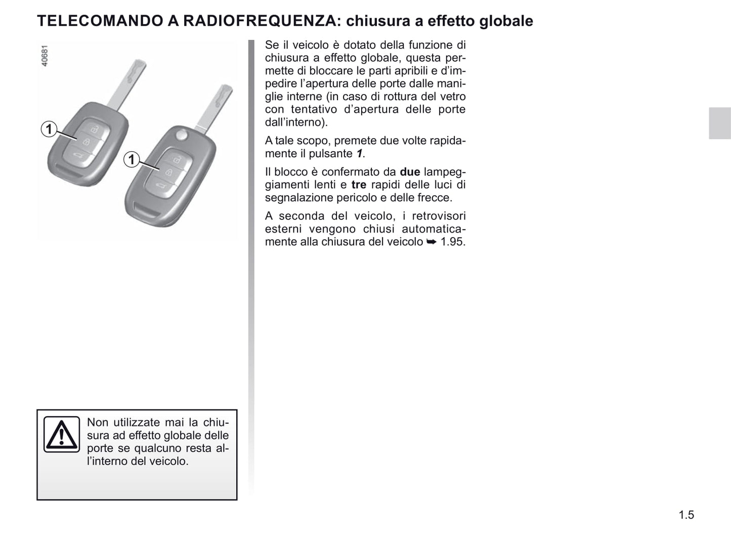 2019-2021 Renault Clio Manuel du propriétaire | Italien