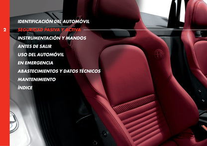 2010 Alfa Romeo 8C Spider Owner's Manual | Spanish