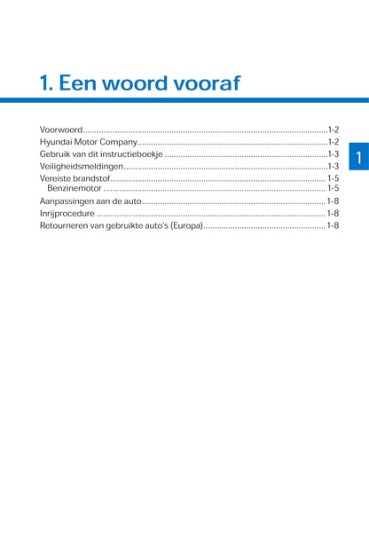 2020-2021 Hyundai i10 Gebruikershandleiding | Nederlands