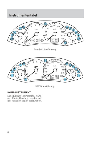 1999-2005 Ford Focus Owner's Manual | German