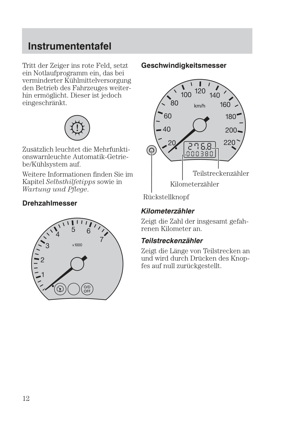 1999-2005 Ford Focus Owner's Manual | German