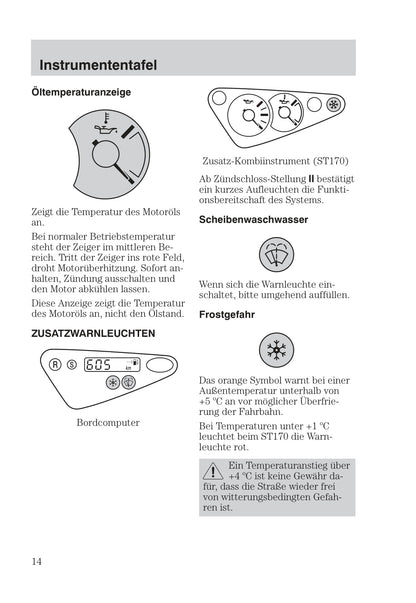 1999-2005 Ford Focus Owner's Manual | German