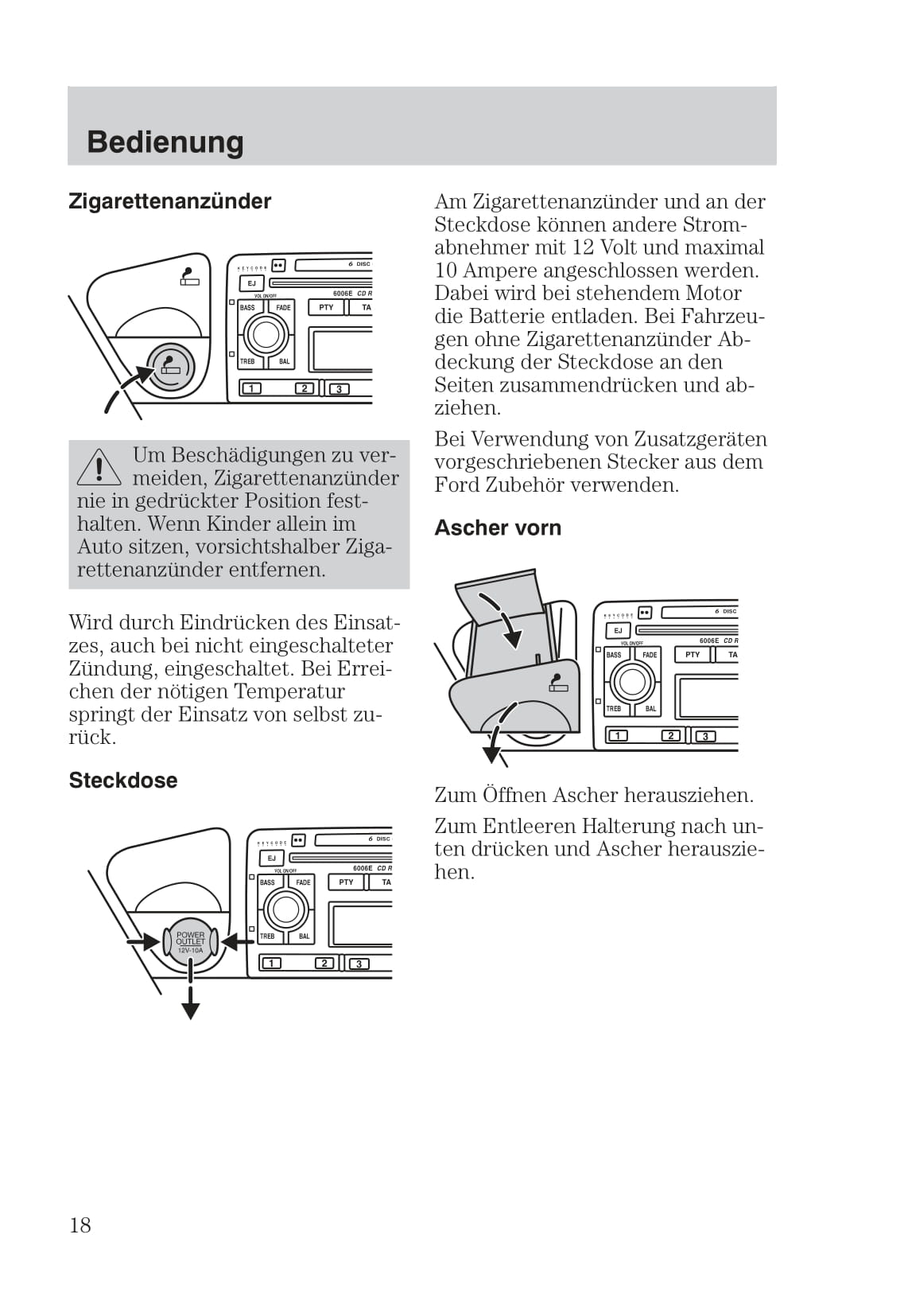 1999-2005 Ford Focus Owner's Manual | German