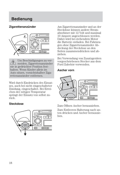 1999-2005 Ford Focus Owner's Manual | German