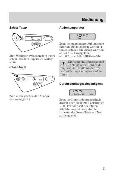 1999-2005 Ford Focus Owner's Manual | German