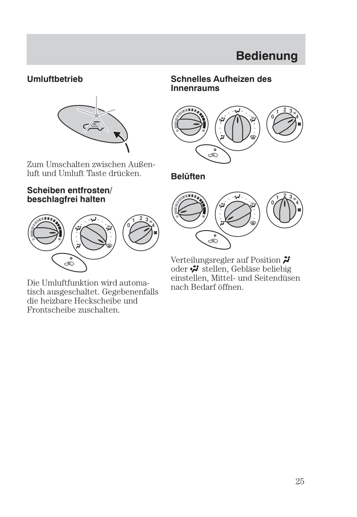 1999-2005 Ford Focus Owner's Manual | German